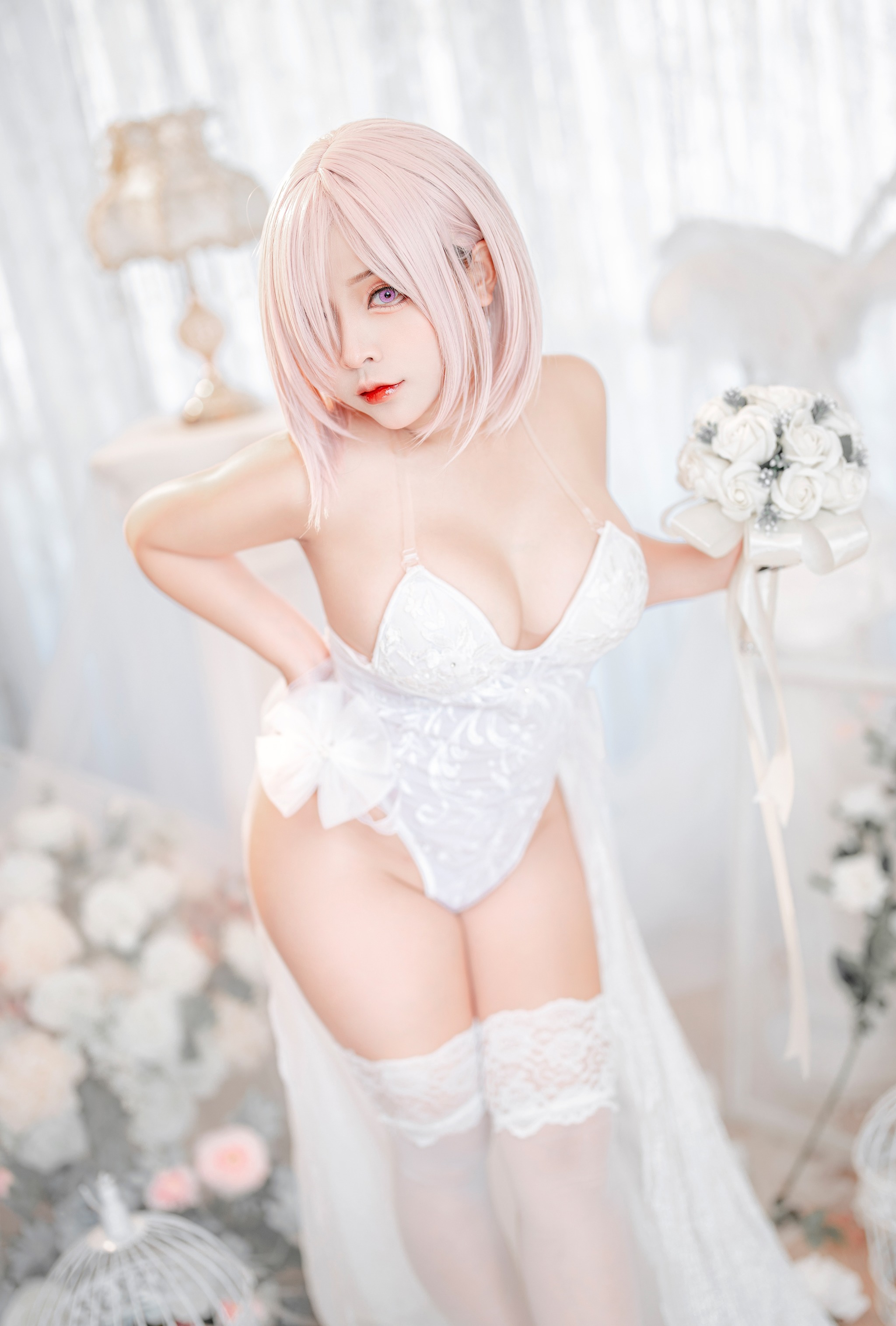 Sayo Momo – NO.020 Mashu white lingerie body oil[57P8V]-XikXak